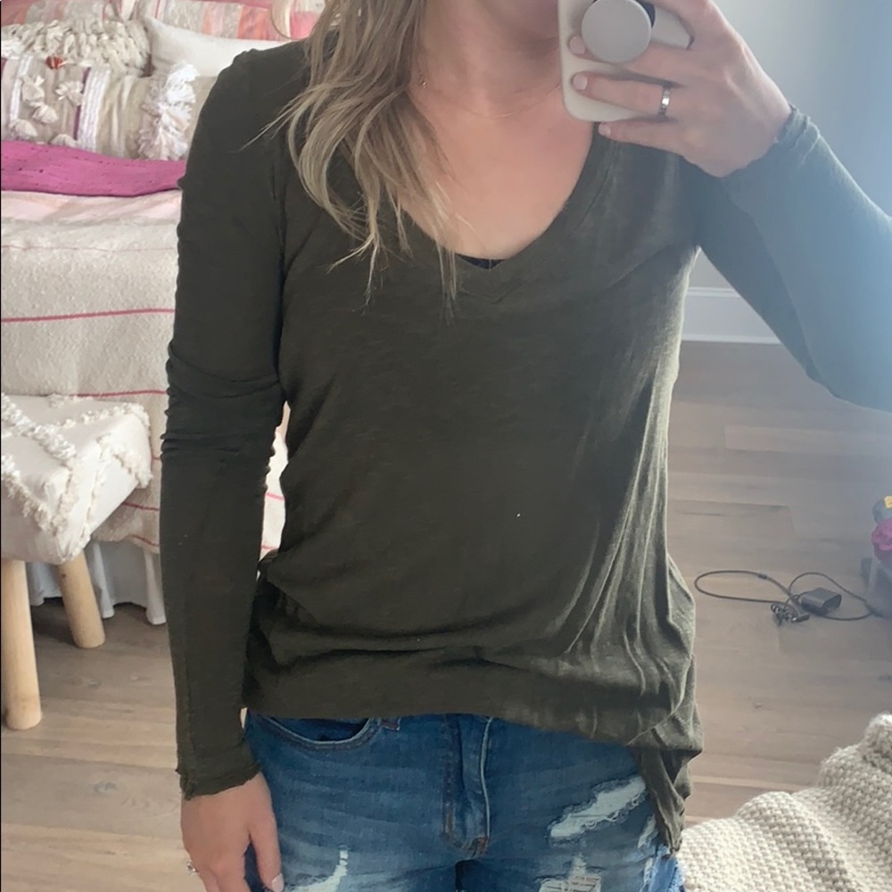 Long Sleeve Army Green FP Top